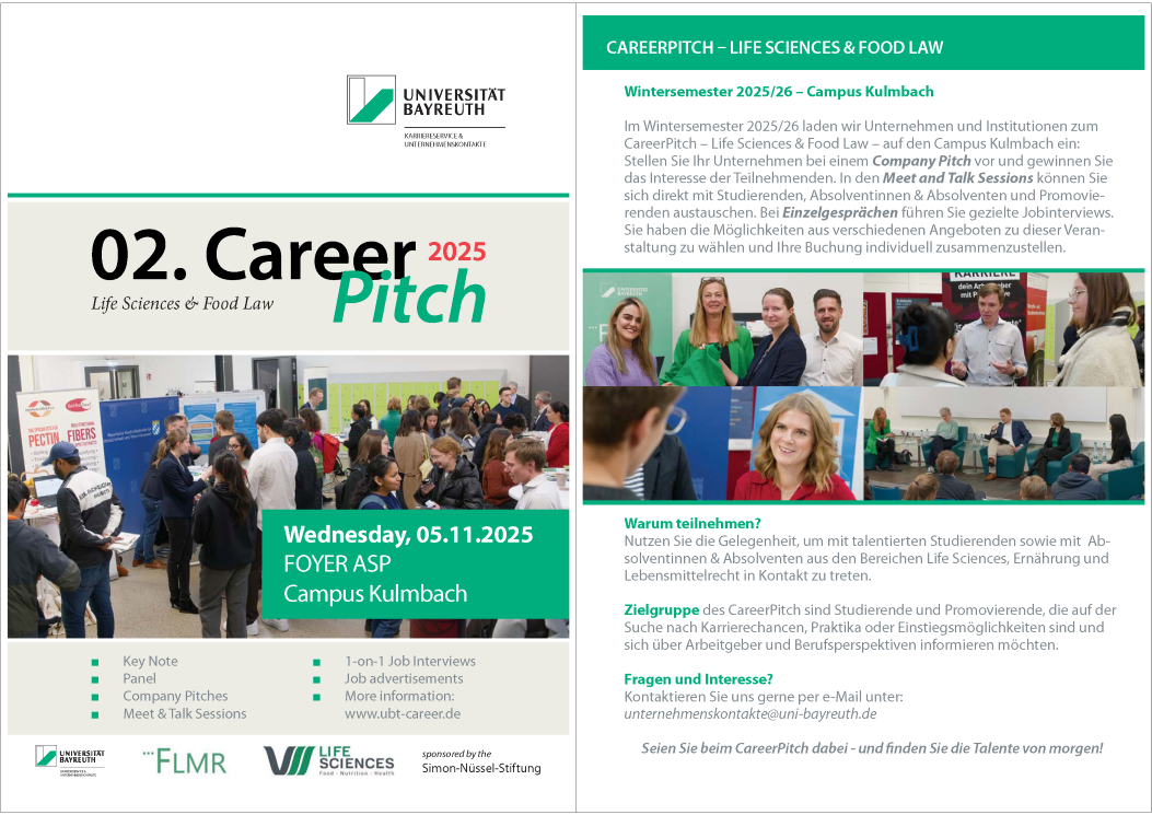 Careerpitch 2025 Flyer Unternehmen Web